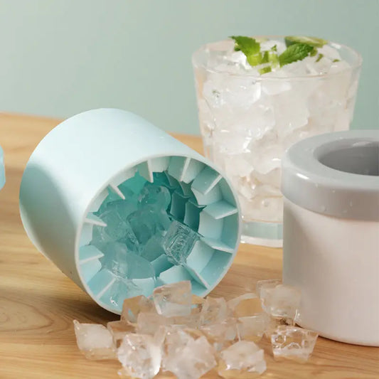 The Effortless 'Pop & Drop' Silicone Ice Bucket Maker