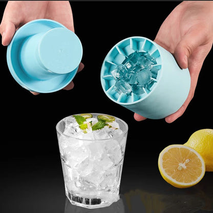 The Effortless 'Pop & Drop' Silicone Ice Bucket Maker