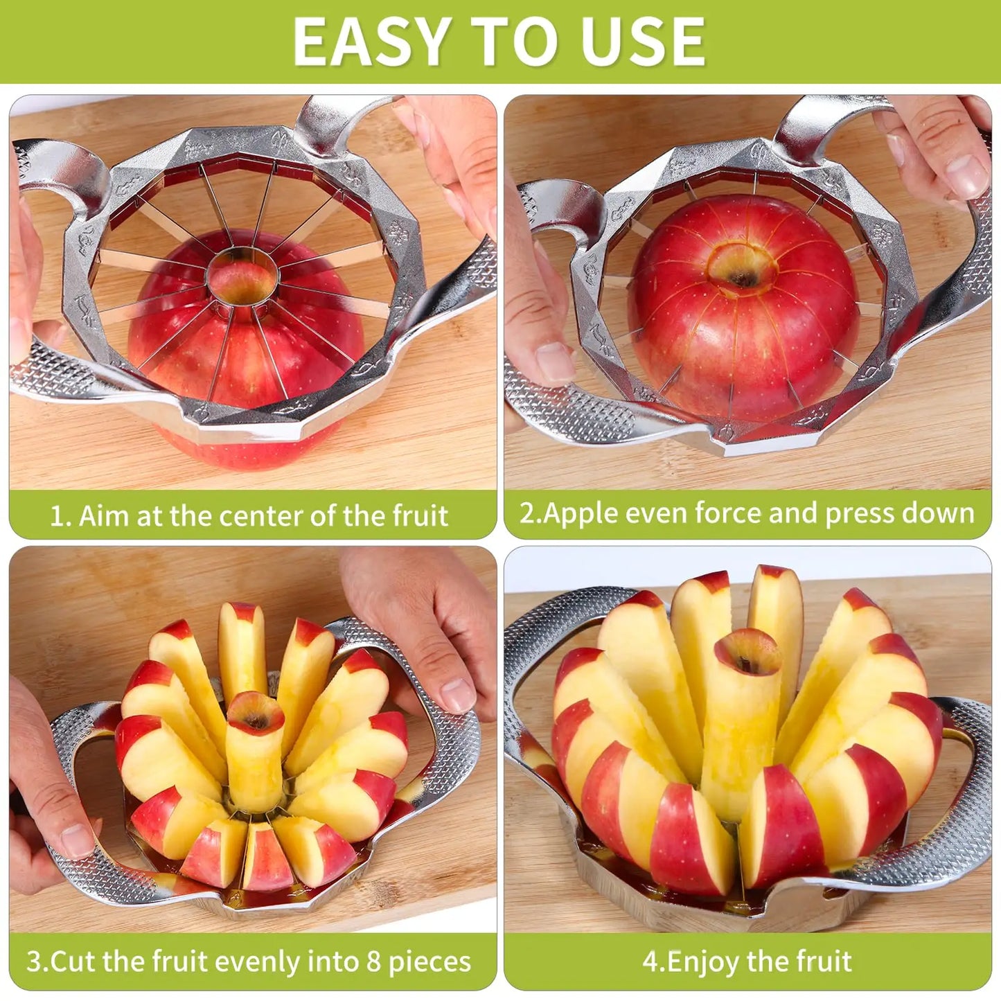 Heavy-Duty 12-Slice Stainless Steel Apple Corer