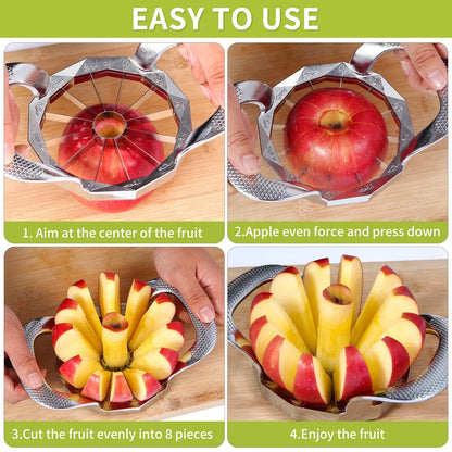 Heavy-Duty 12-Slice Stainless Steel Apple Corer