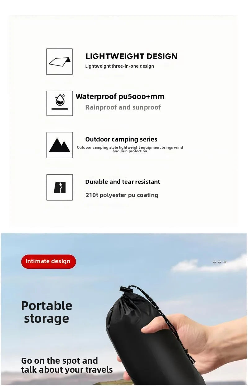 All-Weather Protection Camping & Hiking Waterproof Poncho