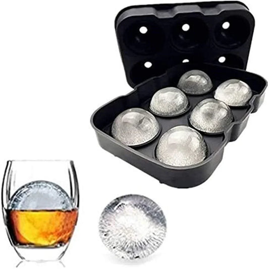 Elevate Your Drinks: Large 3D Silicone Ice Sphere Mould for Whiskey & Cocktail
