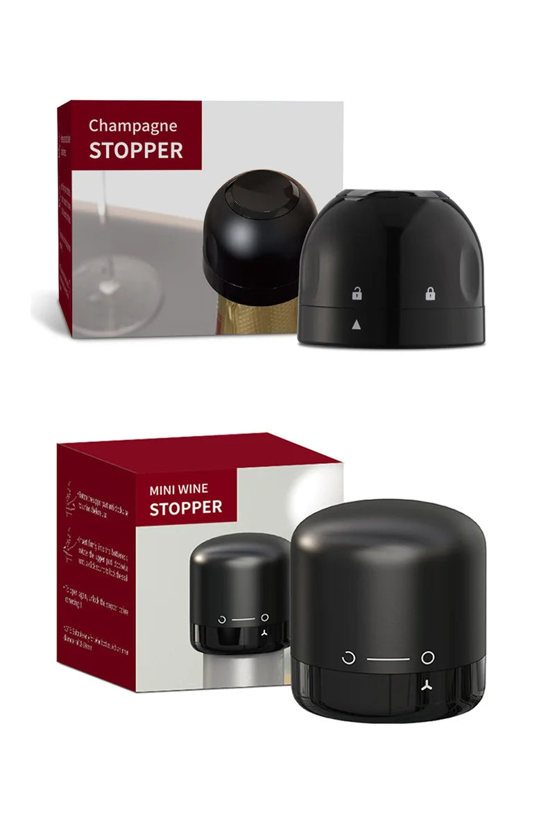 Airtight Wine & Champagne Preservation Stopper – Vacuum Seal Accessory