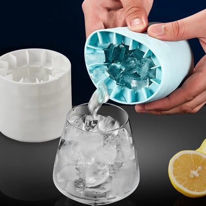 The Effortless 'Pop & Drop' Silicone Ice Bucket Maker