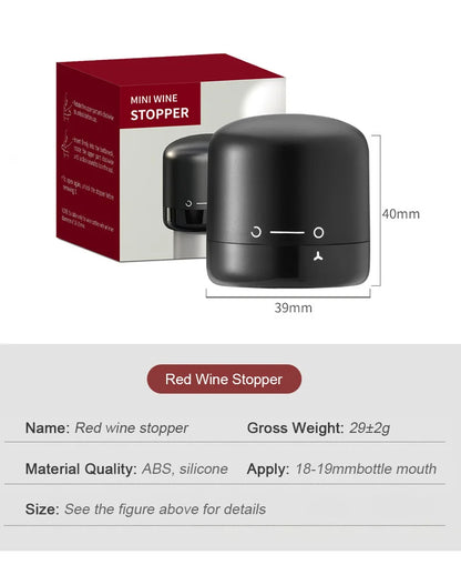 Airtight Wine & Champagne Preservation Stopper – Vacuum Seal Accessory