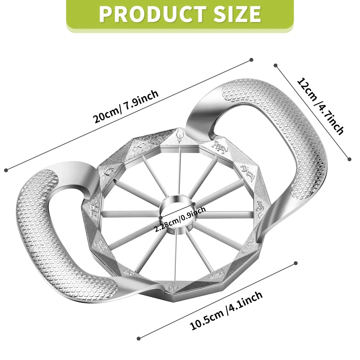Heavy-Duty 12-Slice Stainless Steel Apple Corer