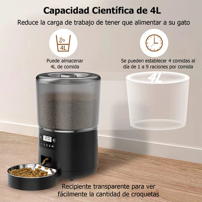 No more waste or missed meals with the 4L Smart Pet Food Feeder