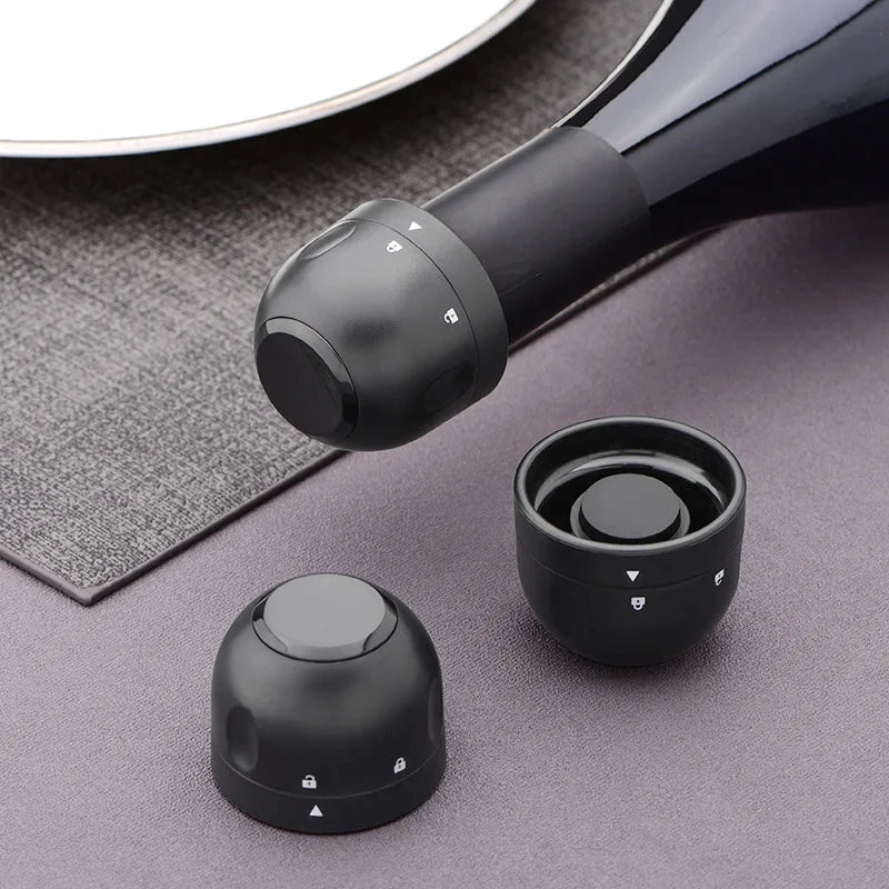 Airtight Wine & Champagne Preservation Stopper – Vacuum Seal Accessory